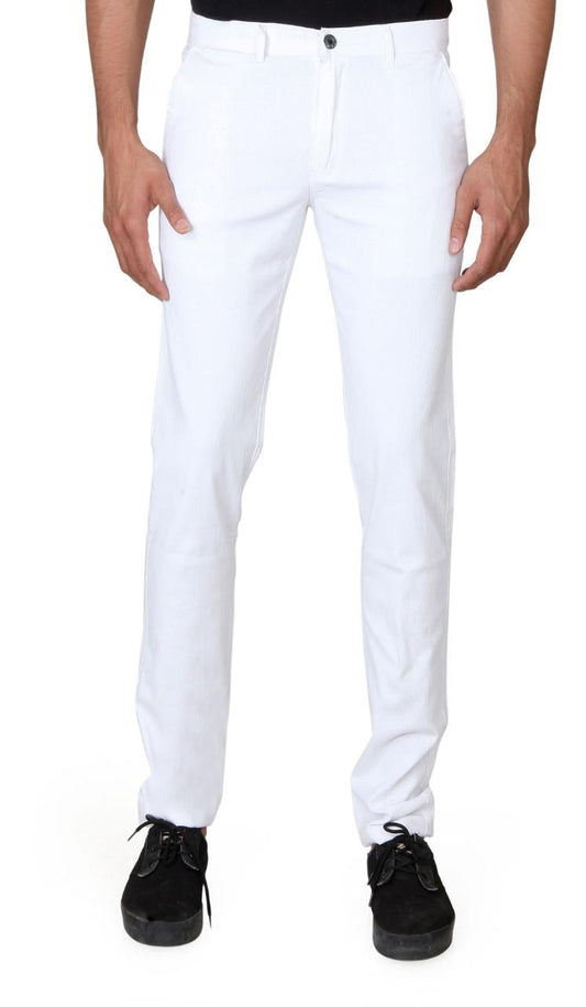 Linen Solid Slim Fit Mens Formal Trouser