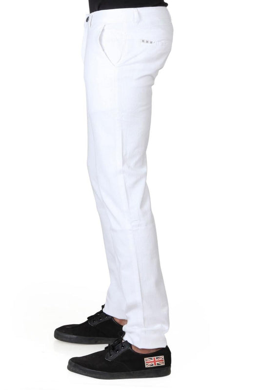 Linen Solid Slim Fit Mens Formal Trouser